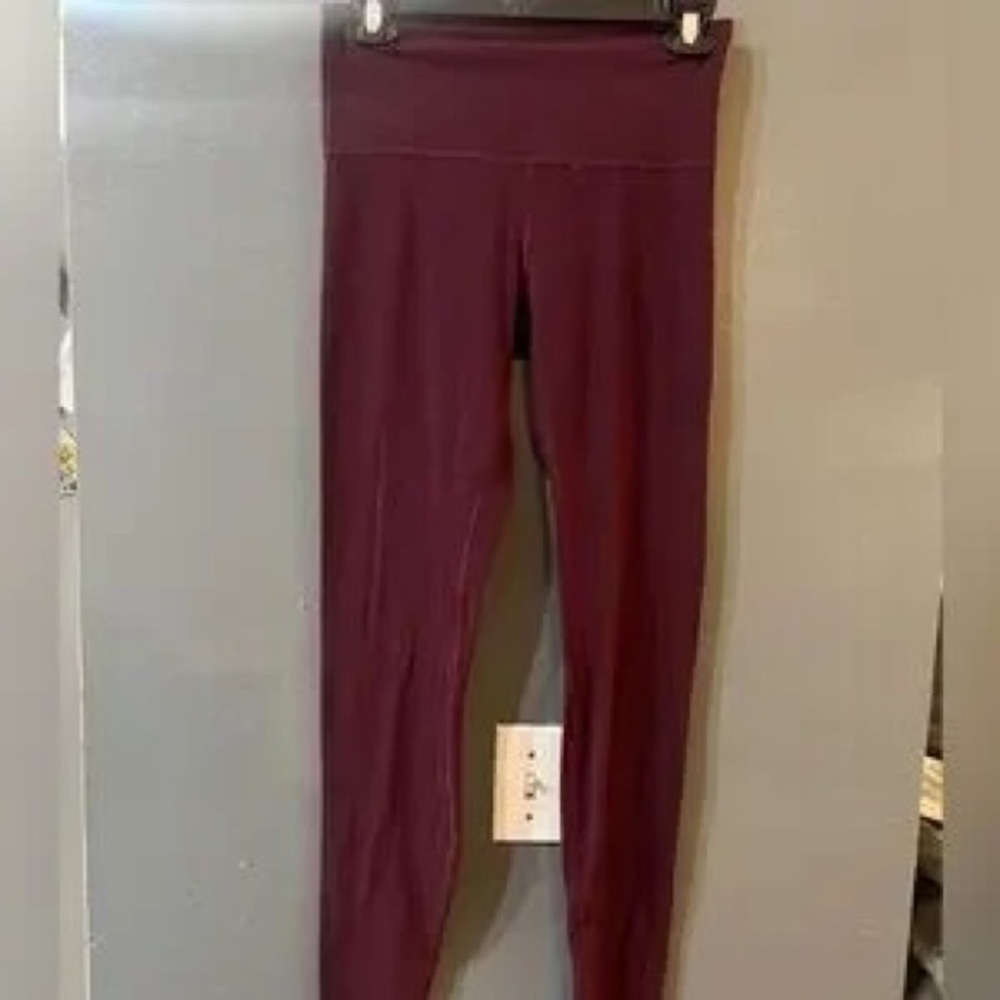 Women's Burgundy Leggings